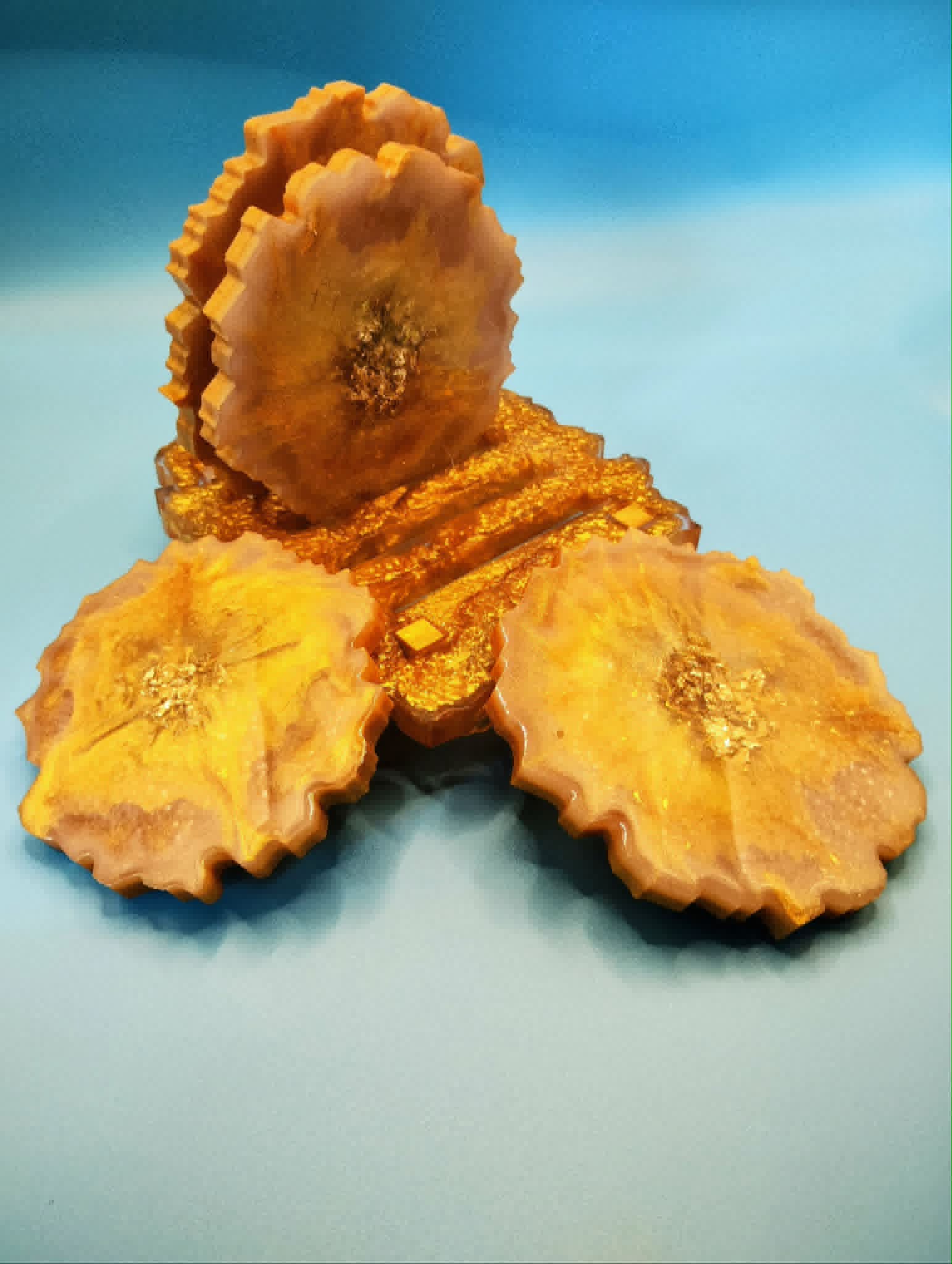 Agate Resin Coaster Set